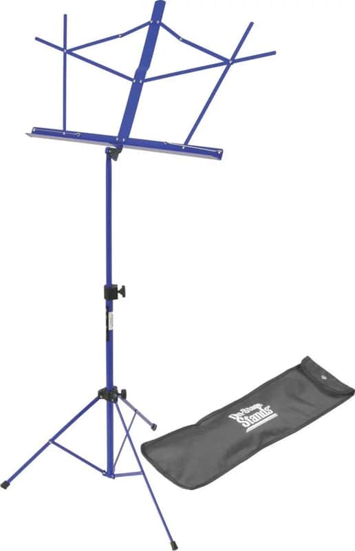 Immagine On-Stage Compact Sheet Music Stand (Dark Blue, w/ Bag) - 1