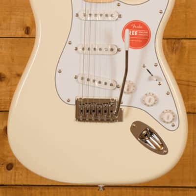Squier Affinity Series Stratocaster - Maple - Olympic White image 3
