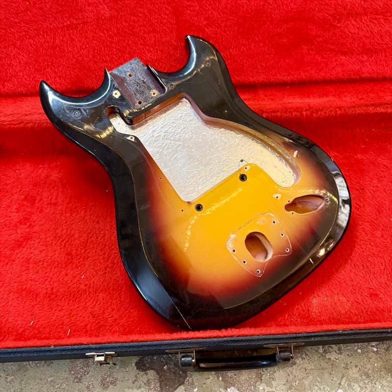 1965 Hagstrom Model II/ III Guitar body Sunburst