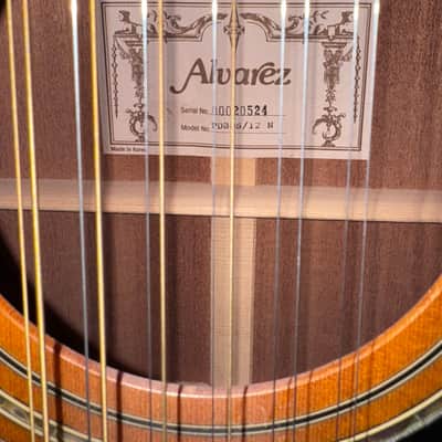 Alvarez PD80S or PD 30S/12 N 1980’s? - Great shape. Pecan color back and sides. Gold hardware. image 10