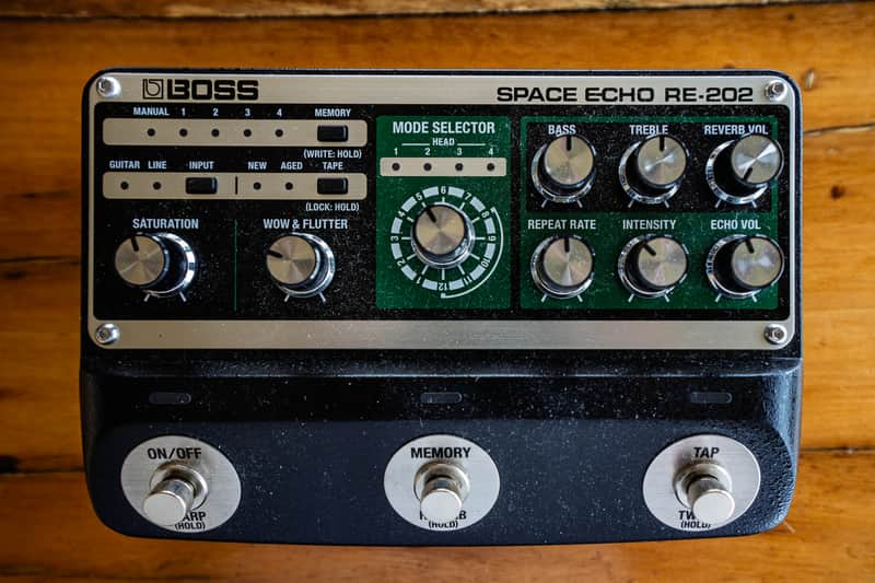 Boss Space Echo-202 Around 2022 - Black image 1