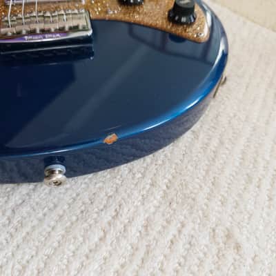 Ernie Ball Music Man Silhouette 2002 Blue Pearl Hardtail image 16