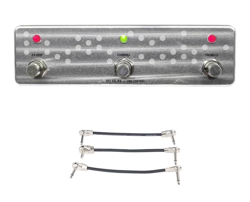 One Control FS-P3 FS-P3 3-Button Footswitch + Gator Patch Cable 3 Pack image 1