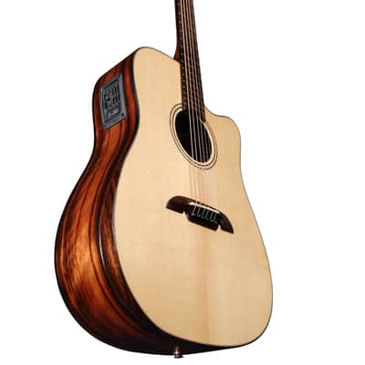 Alvarez Artist Elite Dreadnought Sitka/Macassar Ebony w/Bevel Edge Armrest, Cutaway - ADE90CEAR image 6