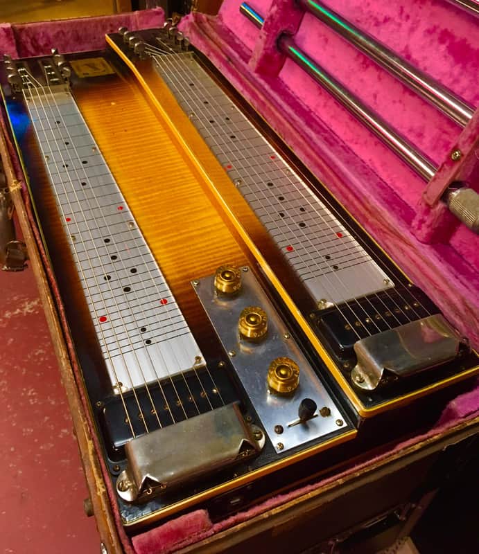 Gibson Console Grande D8 Double Neck Non Pedal Steel Guitar 50s w/ OHSC & Legs image 1