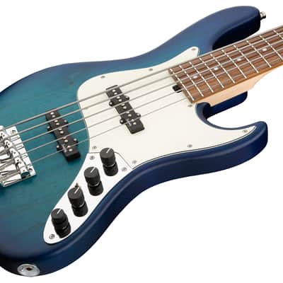 Sadowsky MetroLine 22-Fret Will Lee Bass, Red Alder Body, 5 String, Bora Blueburst Transparent Satin image 4