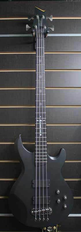 Cort EVL Z6B 2007 Korea Black Satin Evil Gothic Bass with EMG and Ebony Fingerboard Rare NOS image 1