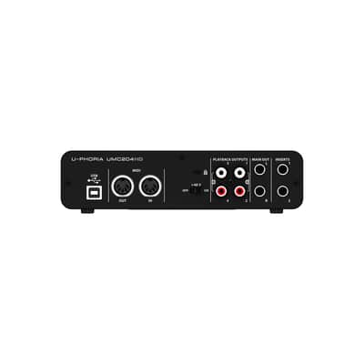 Behringer U-Phoria UMC204HD Audiophile 2x4 USB Audio/MIDI Interface with MIDAS Mic Preamplifiers, 24-Bit/192kHz Resolution image 4