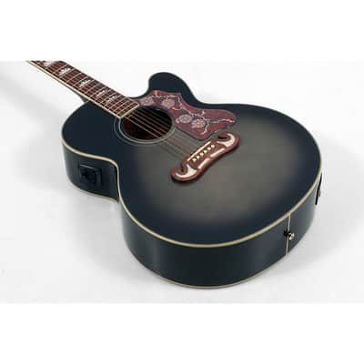 Epiphone J-200 EC Studio Acoustic-Electric Guitar Regular Transparent Ebony Burst image 3