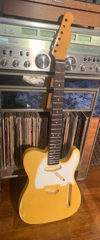 JVG TL Body and NECK Blond aged Bananna color Aged RELIC nitro lacquer Luthier Built by JVGuitars image 1