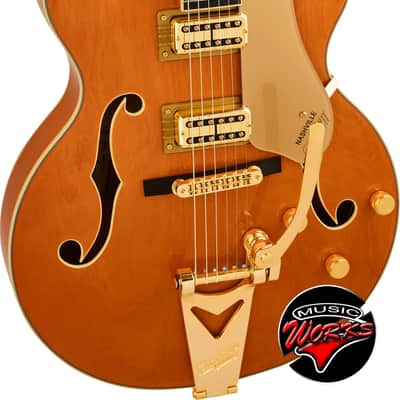 GRETSCH - Synchromatic Nashville Hollow Body Single Cut 50 s Orange Stain 2506411512 image 3