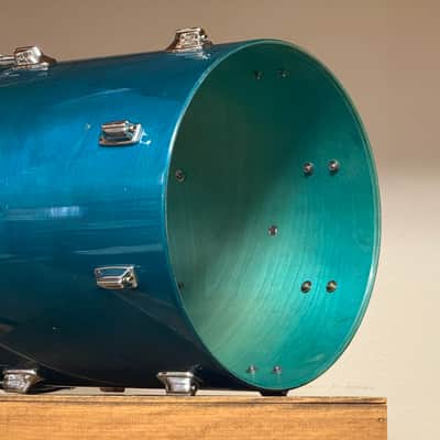 1980's Tama Superstar 16" Aquamarine Floor Tom 16x16 image 13