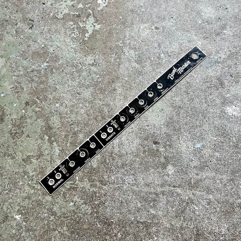 Fender Bandmaster faceplate 1963 - Blackface FEIC pre CBS original vintage USA image 1