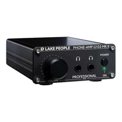 Lake People LP-G103-S-MKII Cinch Stereo Headpone Amplifier for recording and livesound image 1