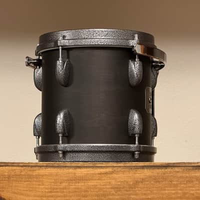 90's Gretsch Broadkaster 8" Satin Ebony 8x8 Jasper Rack Tom image 4