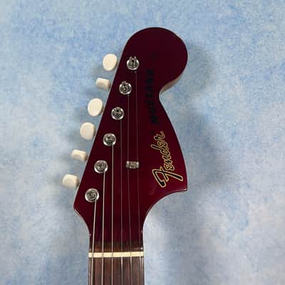 2004 Fender MG-73 Competition Mustang Old Candy Apple Red, CIJ image 3