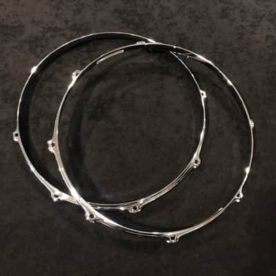 Gretsch 14" 302 Double Flange Snare Drum Hoops Top & Bottom 8-Lug image 3