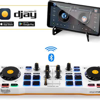 Hercules DJControl Mix Bluetooth Wireless DJ Controller for Smartphones (iOS and Android) with Over-Ear Stereo Headphones image 4