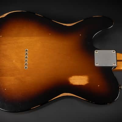 2008 Fender Road Worn '50s Telecaster with Maple Fretboard - 2-Color Sunburst | Vintage Aged Relic Nitro Finish 3.19kg | Case image 10