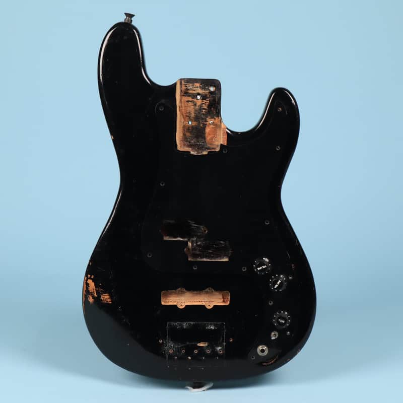 Black P Bass Body Unknown Maker Plywood image 1