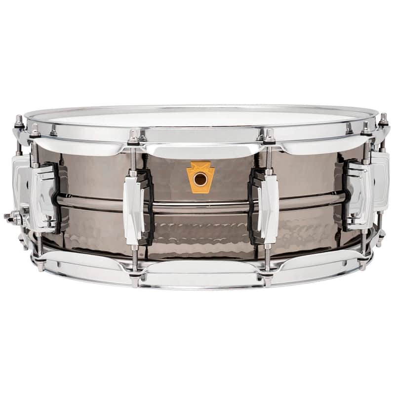 Ludwig LB416K Black Beauty Snare Drum 14x5 Hammered image 1