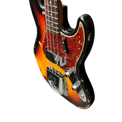 Fender Custom Shop Time Machine Heavy Relic 1961 Jazz Bass, Faded Bleached 3 Tone Sunburst /Rosewood SIMILAR ON ORDER ETA Dec. 2026 image 4