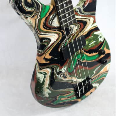 Custom Swirl Painted Dean Edge 09 Bass Guitar image 2
