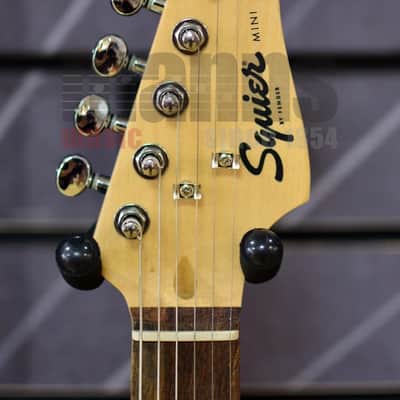 Fender Squier Mini Stratocaster Black Short-Scale Electric Guitar image 4