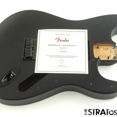 USA Fender JIM ROOT Stratocaster Mahogany HH Strat BODY + HARDWARE, Flat Black image 2