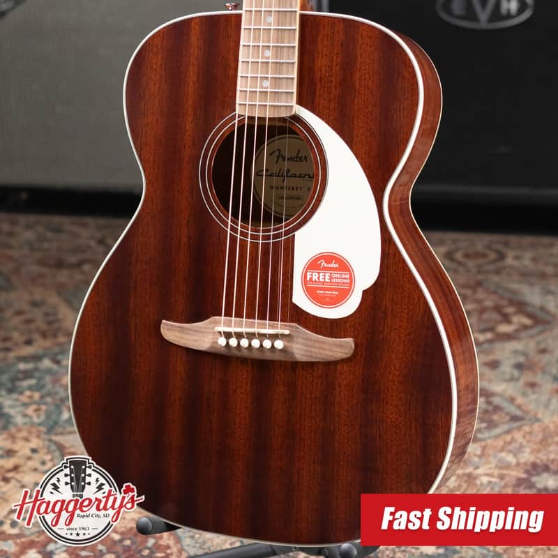 Fender California Standard Monterey E Acoustic/Electric Guitar - Natural Sapele image 1