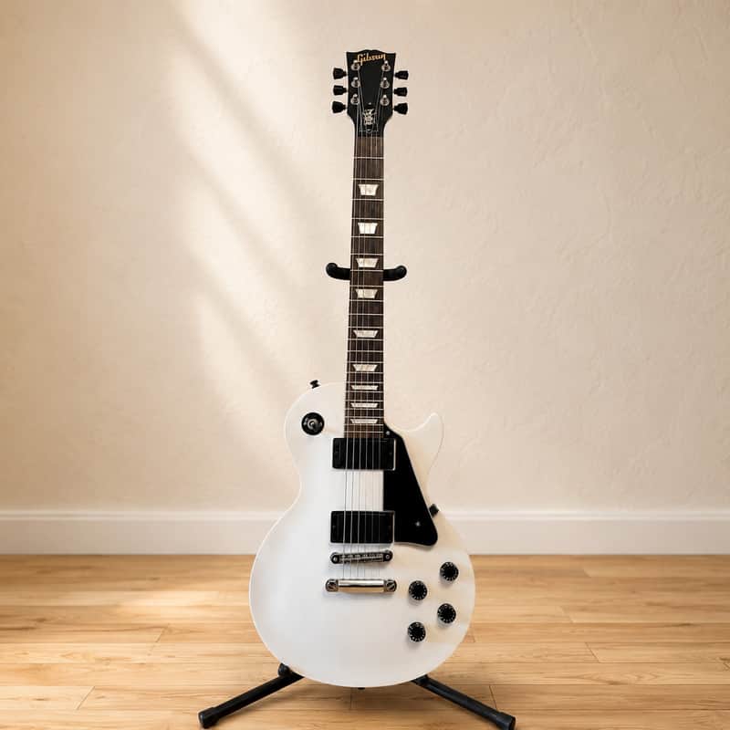 2013 Gibson LPJ – Rubbed Trans White – Very Good Condition – Gibson Hardshell Case image 1