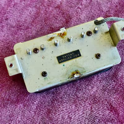 Vintage 1959 Gibson Double Black Long Magnet PAF Pickup 7.81k HOT Les Paul Burst image 4