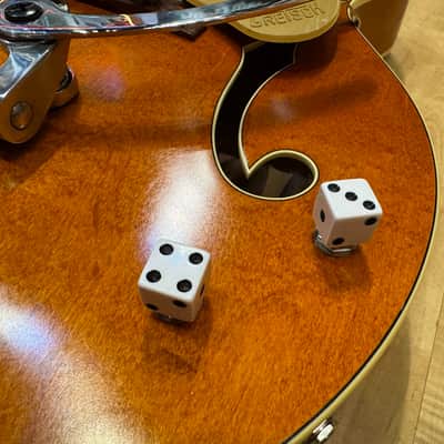 Gretsch G6120T-BSSMK Brian Setzer Signature Nashville Hollow Body '59 "Smoke" with Bigsby 2025 - Smoke Orange image 9
