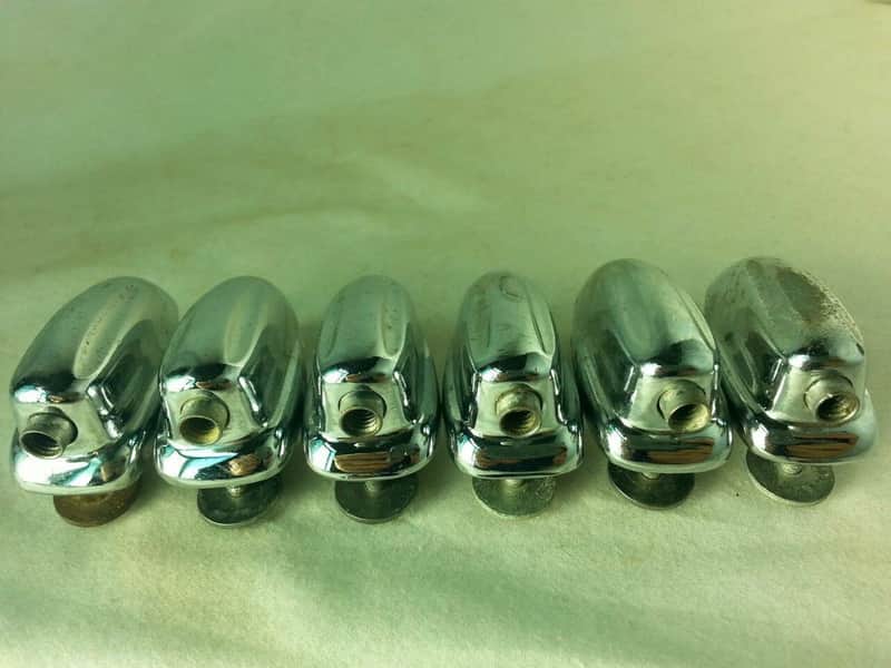 *Slingerland 6x Sound King Tom Drum Lugs Chrome Small Hex/Washer Vintage 60s-70s image 1