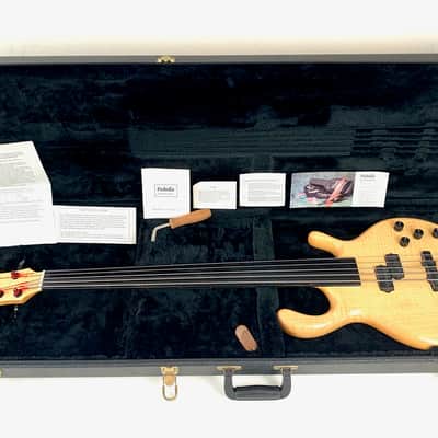 Pedulla Penta Buzz 5 String Bass Fretless 2000 Natural image 24