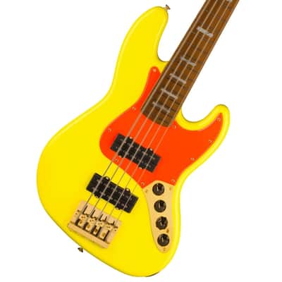 Fender MonoNeon Jazz Bass V Maple Fingerboard Neon Yellow 021 image 15