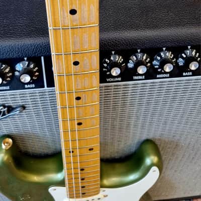 🔥 Fender Custom Shop Todd Krause Master Design 50's Stratocaster Moss Green 2014 - RARE image 9