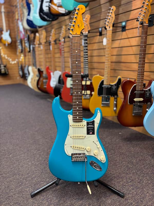 Fender American Pro II Stratocaster, 2023, Miami Blue with Hardshell Case image 1