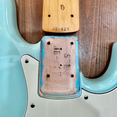Fender Japan JB62M Pro-Feel Medium Scale Jazz Bass 1993-94 Sonic Blue SBL MIJ image 24
