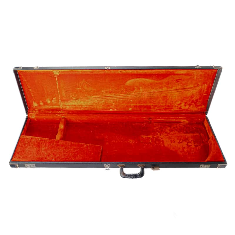 Late ’60s - Early ‘70s Vintage Fender G&G Bass Case w/ Black Tolex, Orange Interior, All Latches Functional image 1