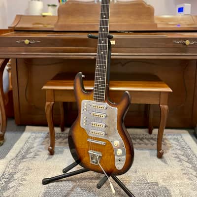 1960's Teisco/Guyatone? Japanese-made 4 Pickup Electric Guitar image 2