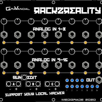 Medigrade Rack 2 Reallity eurorack CV to MIDI image 1