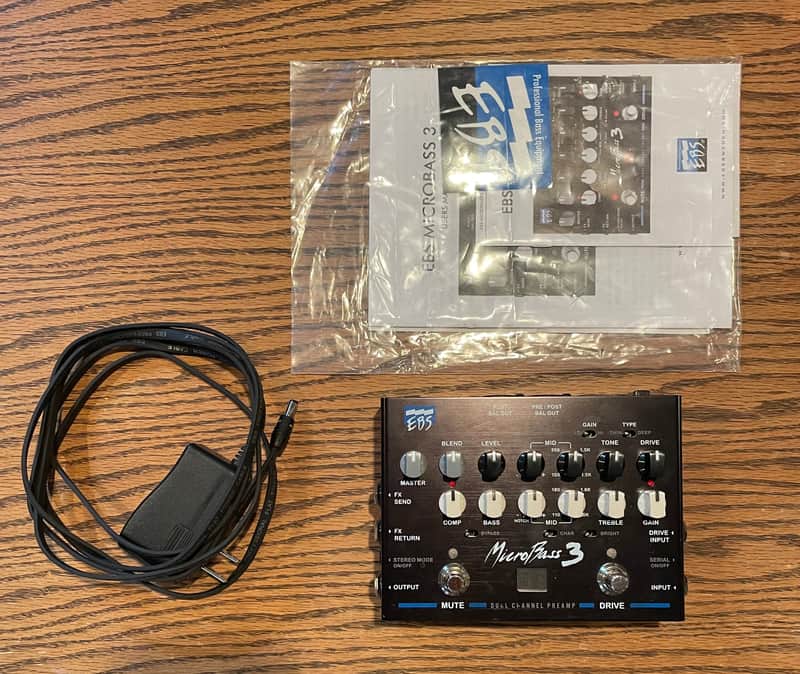 LIKE NEW EBS MicroBass 3 III Bass Preamp image 1