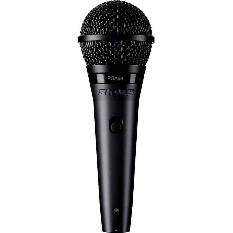Shure PGA58 Dynamic Microphone - Handheld Mic for Vocals with Cardioid Pick-up Pattern, Discrete On/Off Switch, Stand Adapter and Zipper Pouch, No Cable (PGA58-LC) image 1