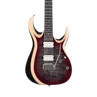Cort X Series Duality II Double Cutaway Electric Guitar - Lava Burst image 2