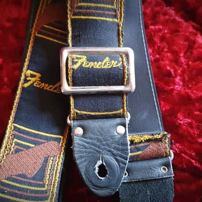 Vintage 1969 Fender Monogram Guitar Strap image 2
