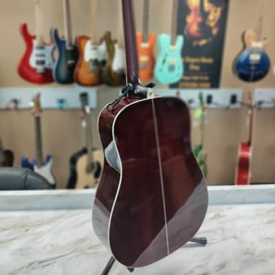Washburn DFBDA Deep Forest Burl Dreadnought Acoustic Guitar 2022 Amber Fade image 10