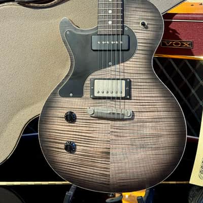 Nik Huber LEFT HANDED  KRAUSTER II “ Custom Shop” KORINA &  Super Flame Top  2016  Charcoal Black image 4