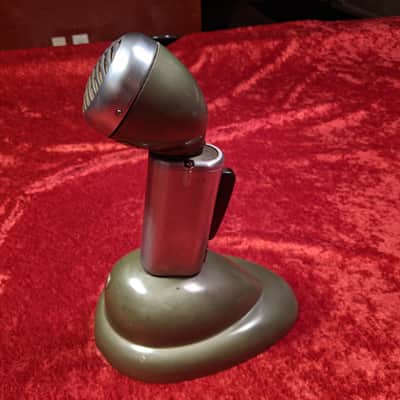 VINTAGE Shure Brothers Inc S36 520SL Green Bullet Controlled Magnetic Microphone Green/silver RARE image 7