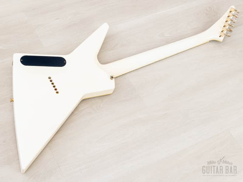 1985 Fernandes X-1 Neck Through Explorer Vintage Guitar White